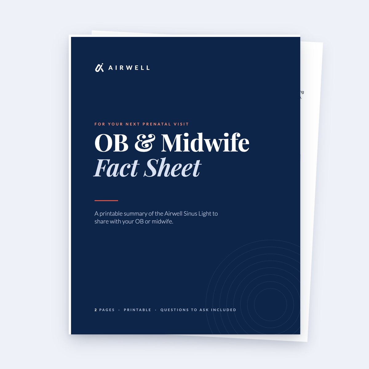 Airwell OB & Midwife Fact Sheet cover